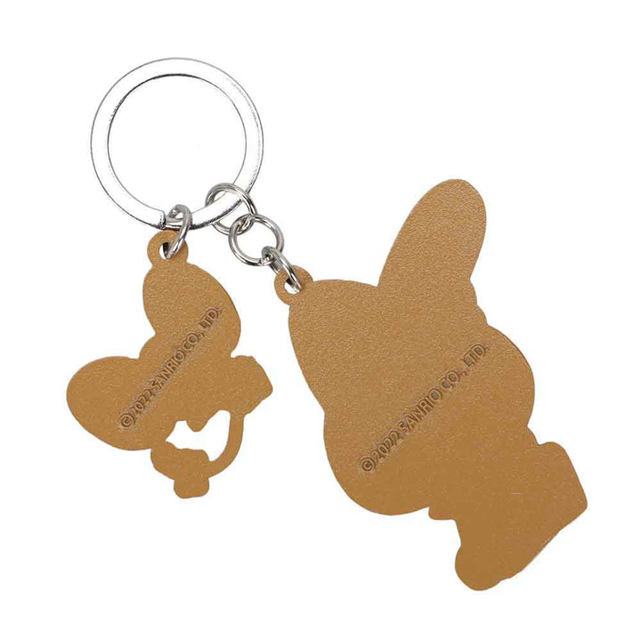 My Melody and Flat Enamel Metal Keychain Back
