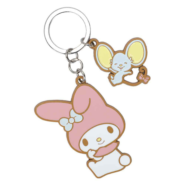 My Melody and Flat Enamel Metal Keychain Keyring and Charms