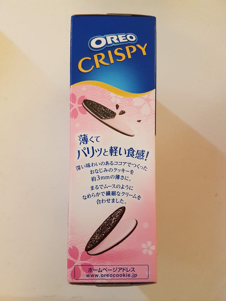 Nabisco Oreo Crispy Sakura Chiffon Cake Cookies 5.4 oz Left Side