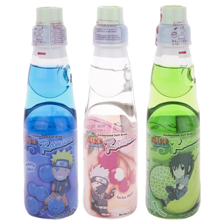 Naruto Ramune Soda 3 Pack Variety (Set of 3)