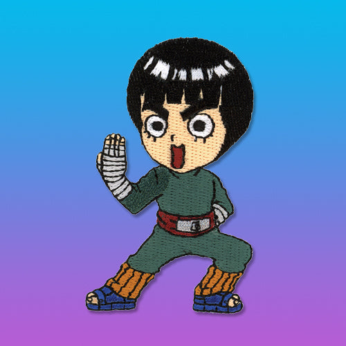 Naruto Shippuden Rock Lee Iron Sew On Patch Shadow Anime Colors