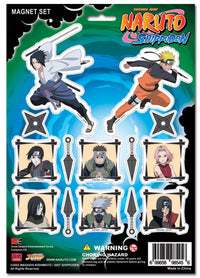 Naruto Shippuden Shuriken & Kunai Magnet Collection - Ninja Weapons Anime Magnets