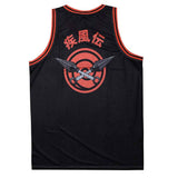 Naruto Sublimated Characters Unisex Basketball Jersey Back