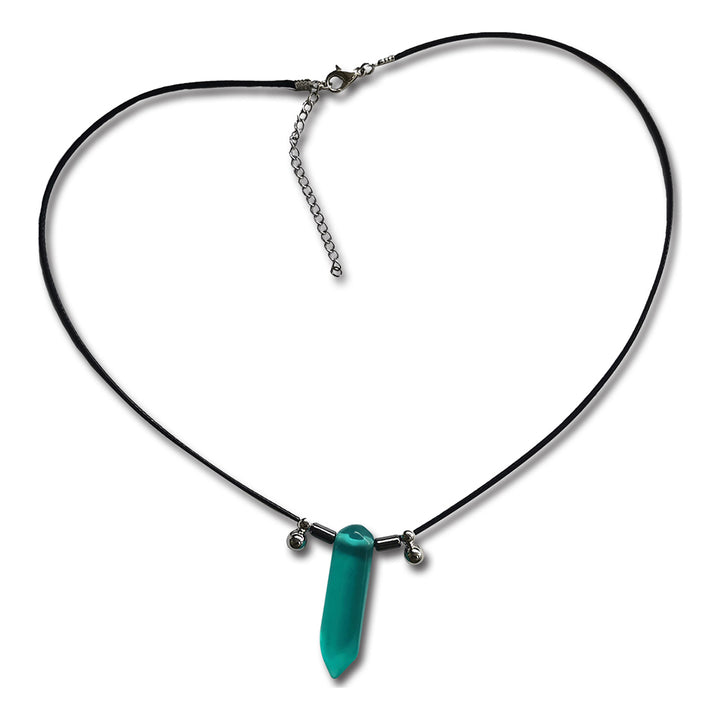 Naruto Tsunade First Hokage Green Crystal Necklace