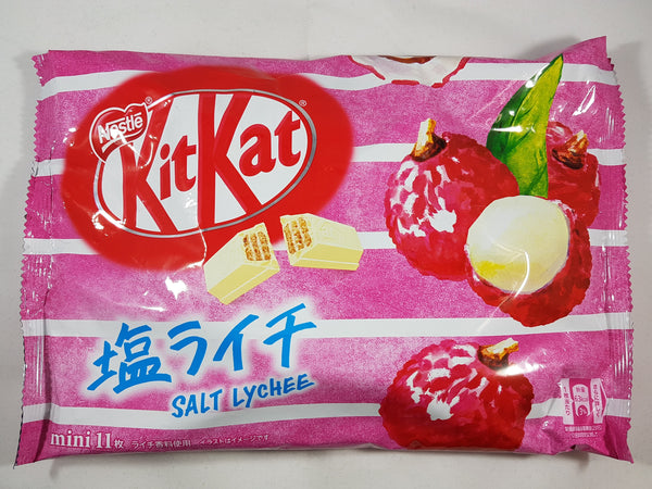 Nestle Japanese Kit Kat Salt Lychee White Chocolate Flavor Limited Edition Front