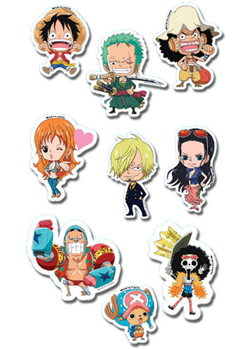 One Piece Punk Hazard Characters Puffy Sticker Set