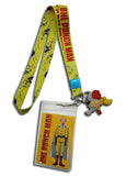 One Punch Man Saitama All Over Lanyard W/ Charm