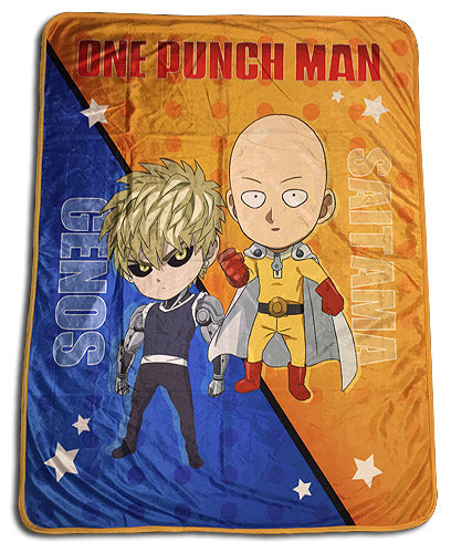 One Punch Man Saitama & Genos Throw Blanket