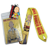 One Punch Man Saitama Lanyard W/ Charm