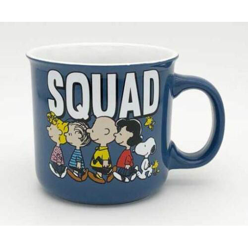 Peanuts Squad Ceramic Camper Mug 20 oz Front