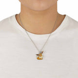 Pokemon Pikachu & Eevee Magnetic Pokeball Charm Necklace Eevee Charm