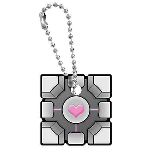 Portal Original Companion Cube Key Cap Stock Image