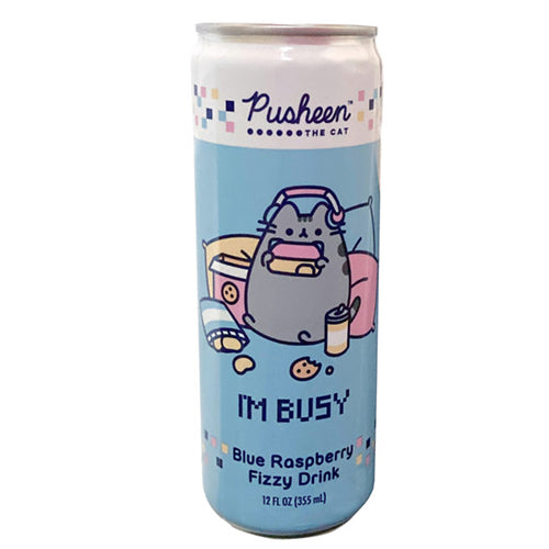 Pusheen I’m Busy Blue Raspberry Fizzy Pop Soda