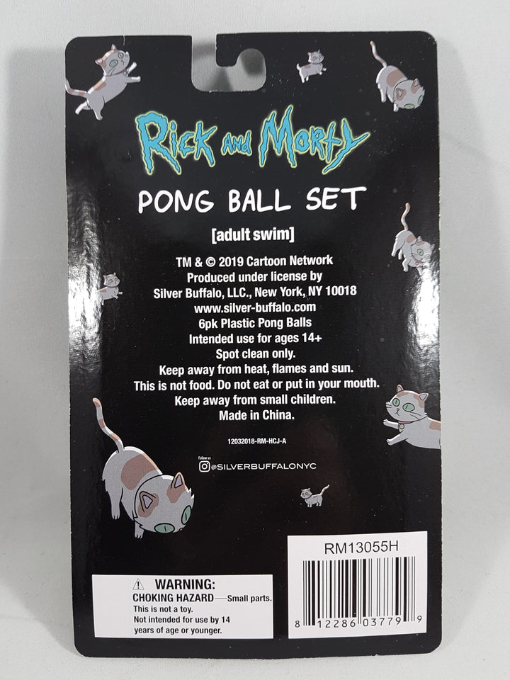 Rick and Morty Ping Pong Ball Set Back
