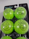 Rick and Morty Ping Pong Ball Set Close Up Top