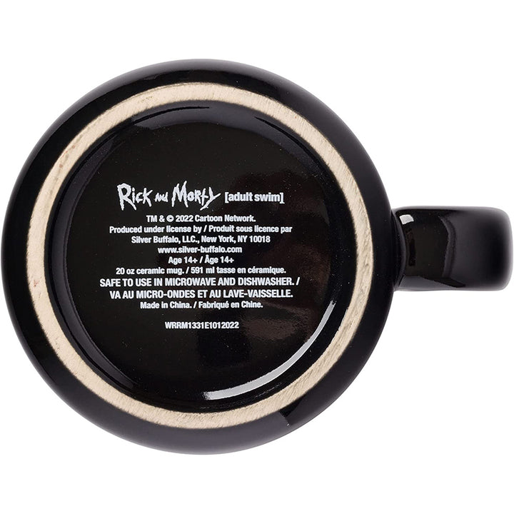 Rick & Morty Ram Portal Floor Ceramic Camper Mug 20 oz Bottom