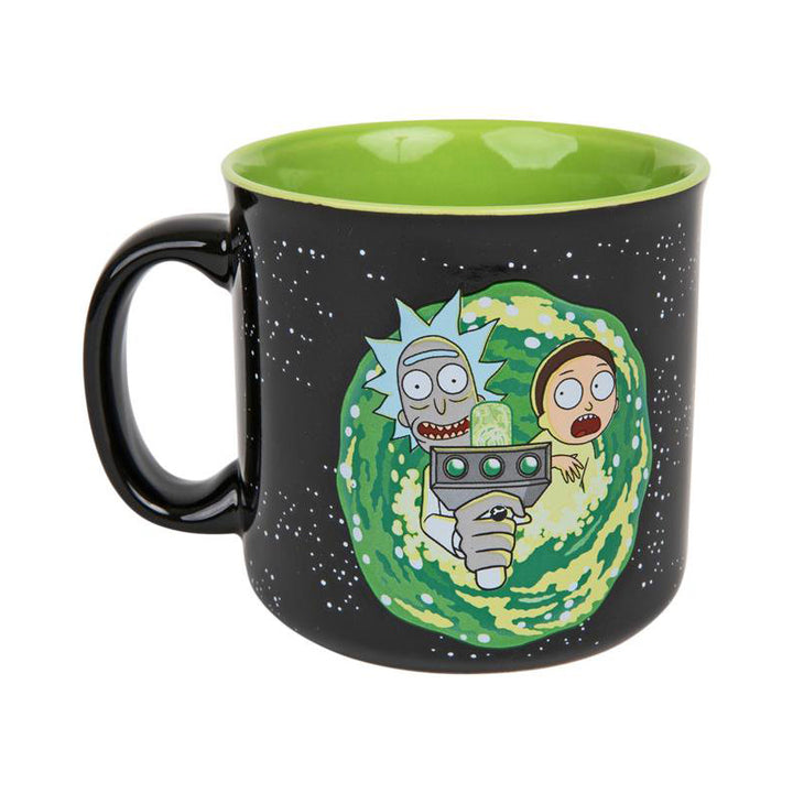 Rick & Morty Ram Portal Floor Ceramic Camper Mug 20 oz