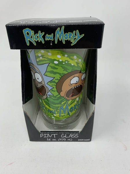 Rick and Morty Time Warp Pint Glass 16 oz