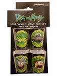 Rick & Morty Unbreakable Mini Collectible Cups 1.5 oz