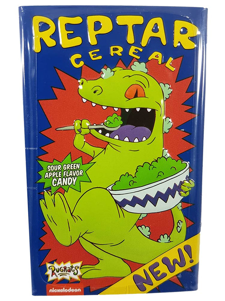 Rugrats Reptar Cereal Box Green Apple Candy
