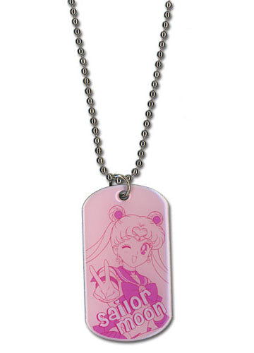 Sailor Moon Dog Tag Necklace Stock