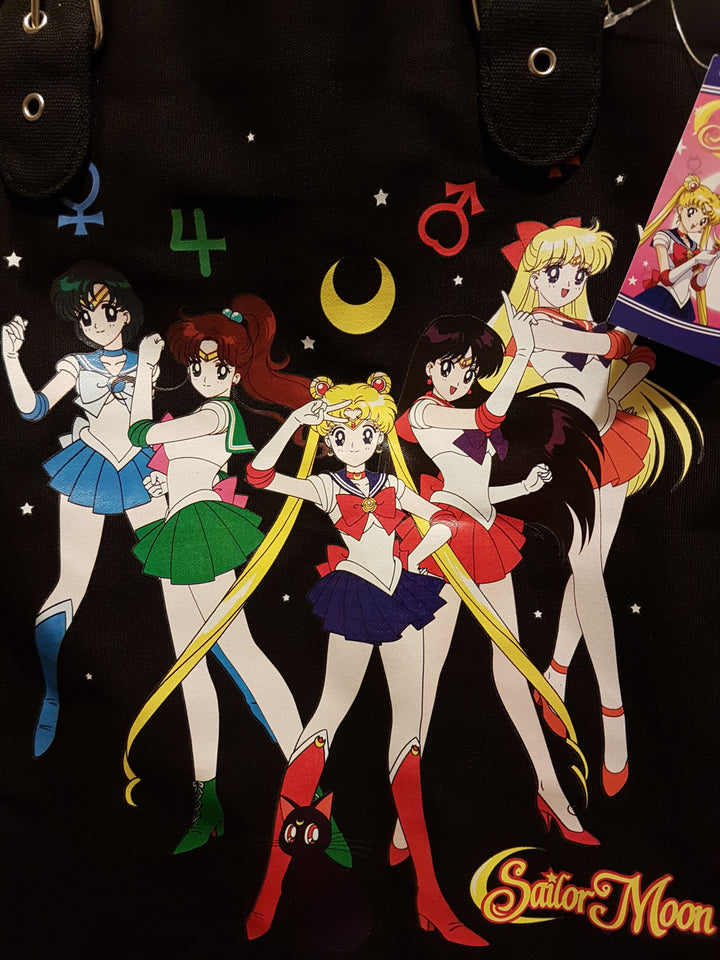 Sailor Moon Guardians Soldiers Tote Bag Close Up