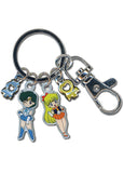 Sailor Moon Mercury and Venus Metal Key Chain