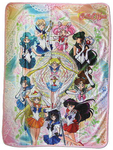 Sailor Moon S Group Sublimation Throw Blanket
