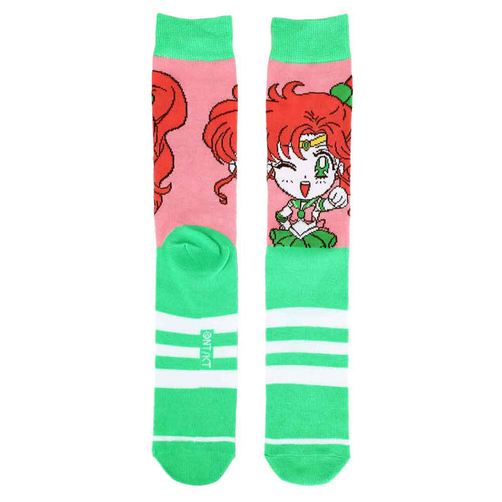 Sailor Moon Striped Crew Socks 5-Pack Set Sailor Jupiter