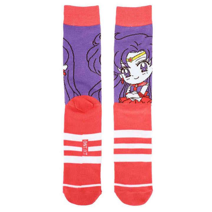 Sailor Moon Striped Crew Socks 5-Pack Set Sailor Mars