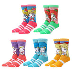 Sailor Moon Striped Crew Socks 5-Pack Set
