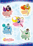 Ensemble d'autocollants Sailor Moon, Mars, Vénus, Mercure et Jupiter