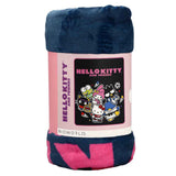 Sanrio Hello Kitty and Friends Sports Fleece Throw Blanket Rolled Up With Belly Band