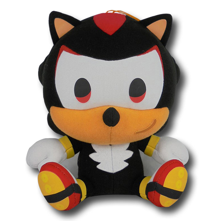 Sonic The Hedgehog Chibi Shadow 8" Sitting Pose Plush Doll