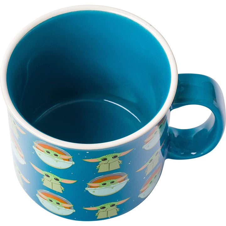 Star Wars Mandalorian The Child All Over Camper Mug 20 oz Top
