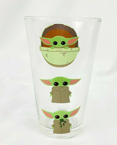 Star Wars The Mandalorian The Child Pint Glass 16 oz Close Up