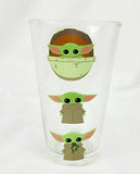 Star Wars The Mandalorian The Child Pint Glass 16 oz Close Up