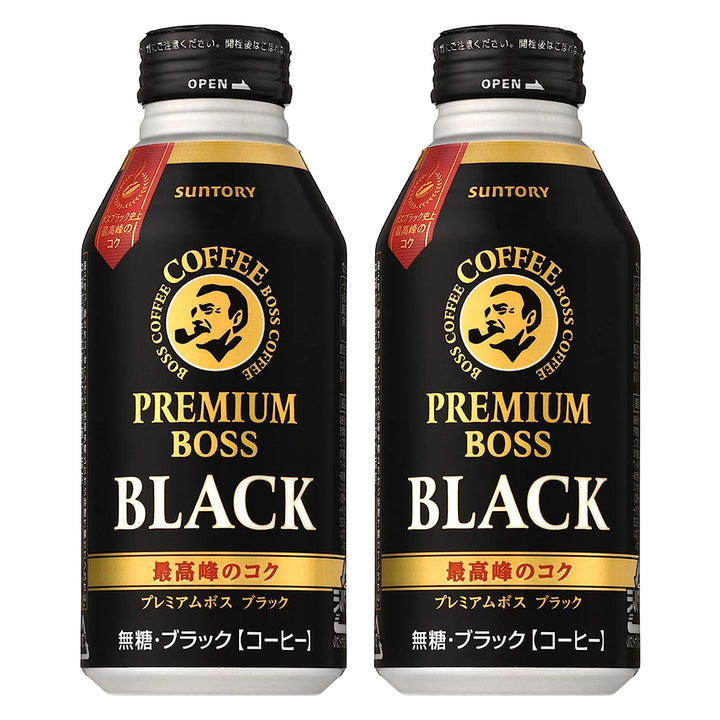 Suntory Boss Premium Black Coffee 13.7 oz 2 Pack