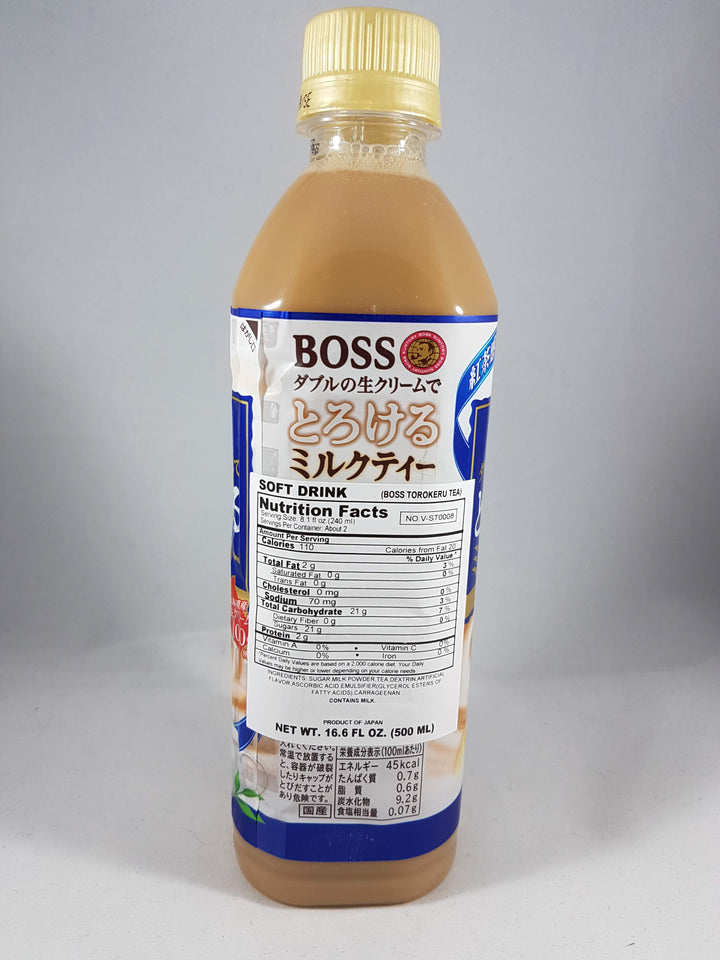 Suntory Boss Torokeru Melting Milk Japanese Tea 8.1 oz Back