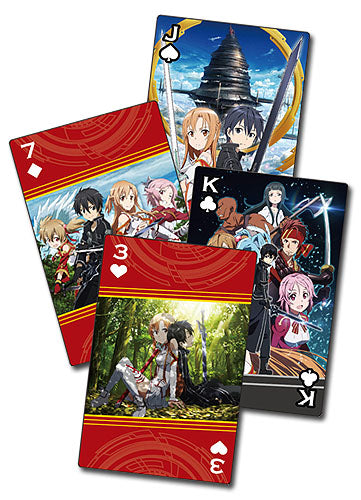 Sword Art Online Group Poker Playing Cards