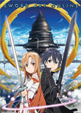 Sword Art Online Kirito & Asuna Wall Scroll Shadow Anime