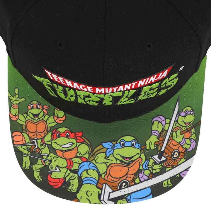 Teenage Mutant Ninja Turtles Classic Snapback Hat Top of Cap