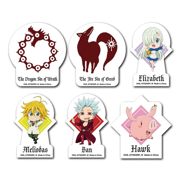 The Seven Deadly Sins S3 Character Die-Cut Sticker Set