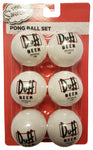 The Simpsons Duff Beer Ping Pong Ball Set