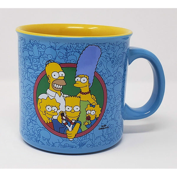 The Simpsons Family Portrait Town Characters Ceramic Mug 20 oz
