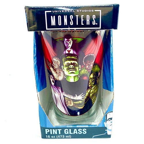Universal Studios Monsters Pint Glass 16 oz