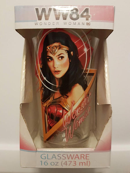 WW84 Wonder Woman Pint Glass 16 oz