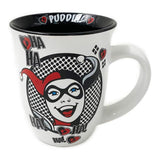 Harley Quinn Circle Badge HA HA! Wide Rim Mug 16 oz - Shadow Anime