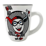 Harley Quinn Circle Badge HA HA! Wide Rim Mug 16 oz - Shadow Anime