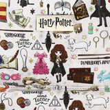 Harry Potter Hogwarts Chibi Characters & Icons All Over Print White Mini Backpack - Shadow Anime